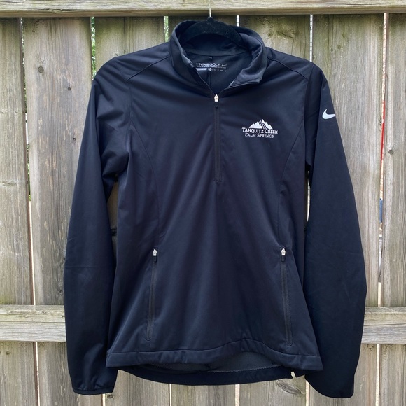 Nike Jackets & Blazers - NIKE  Golf Black Half Zip Up Jacket